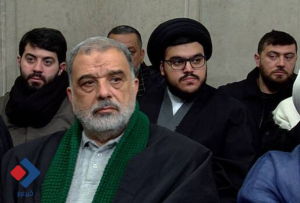 حضور فرزند شهید نصرالله در حسینیه امام خمینی(ره) + عکس