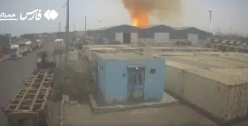 ویدیوی جدیدی از شدت انفجار در بندر شهید رجایی