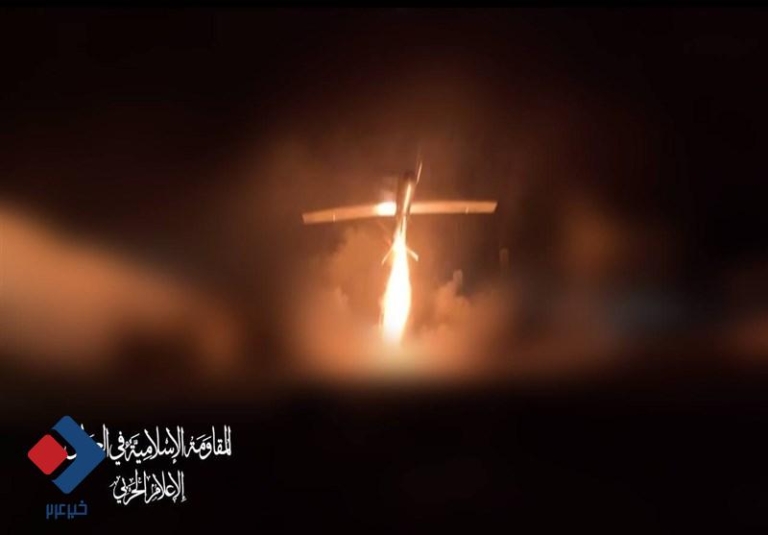 حمله پهپادی مقاومت عراق به هدفی در جنوب فلسطین اشغالی