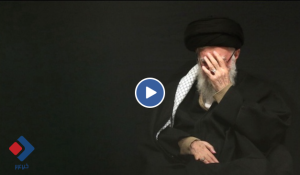 اشک‌های رهبر انقلاب هنگام نوحه‌ای دربارهٔ کودکان غزه و لبنان + فیلم