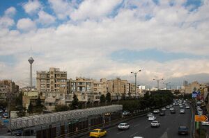 بارش پراکنده در تهران