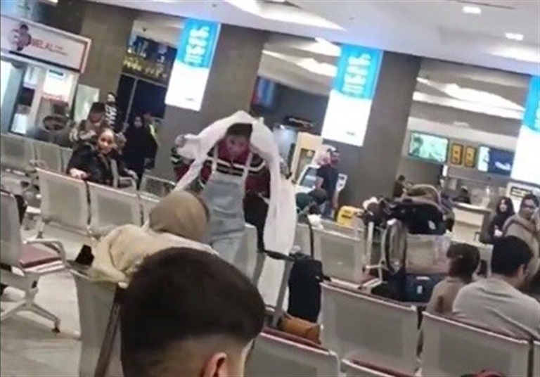 اولین واکنش همسر زن هنجارشکن فرودگاه مهرآباد
