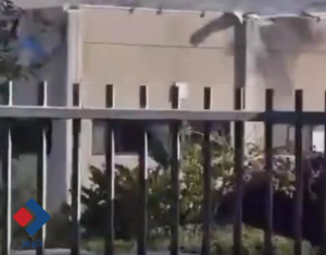 ساختمان محل اصابت پهپاد مقاومت لبنان در عکا + فیلم