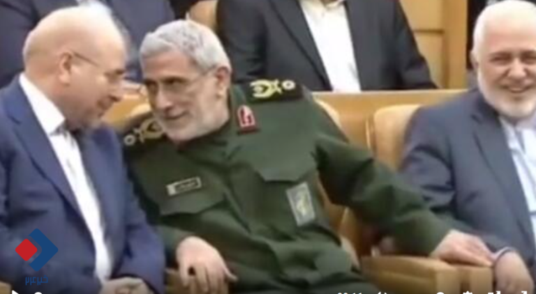 خوش‌وبش سردار قاآنی با قالیباف و ظریف + فیلم
