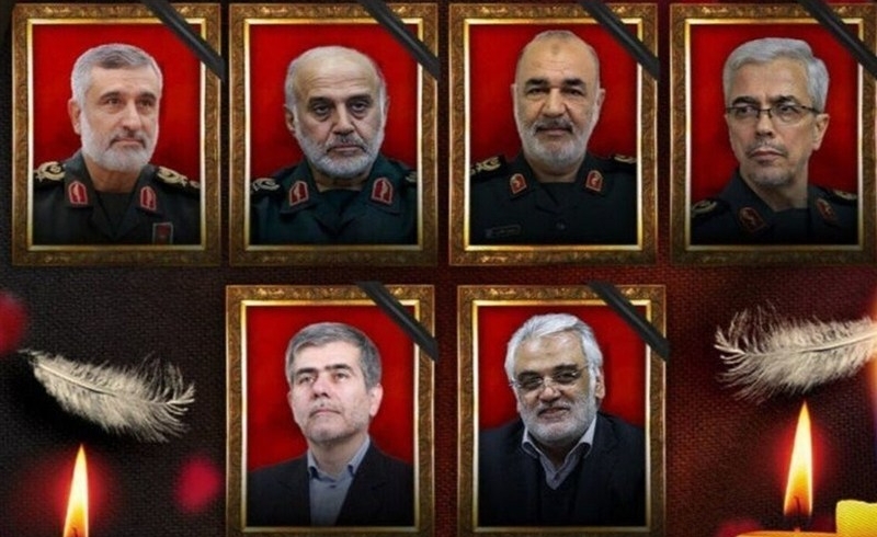 تشییع پیکر مطهر فرماندهان شهید تجاوز وحشیانه رژیم صهیونیستی شنبه در تهران