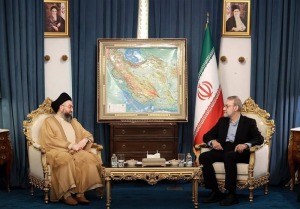 دیدار سید عمار حکیم با لاریجانی