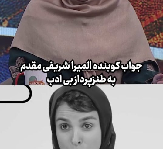 جواب کوبنده المیرا شریفی مقدم به طنزپرداز بی ادب
