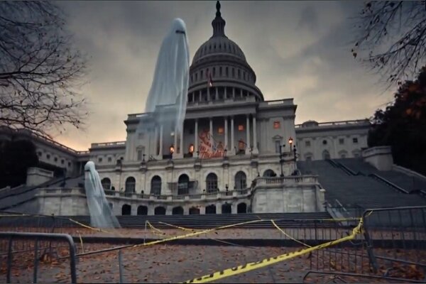 «ارواح دموکراتها»؛ ویدئوی منتشر شده از سوی کاخ سفید در شب «هالووین»