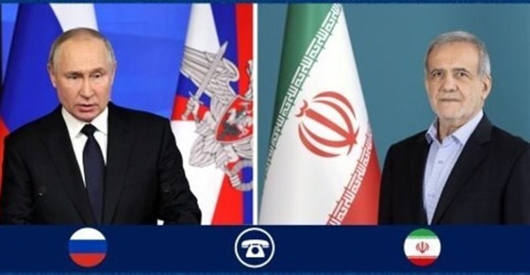 تأکید پزشکیان و پوتین بر ارتقای روابط تهران-مسکو