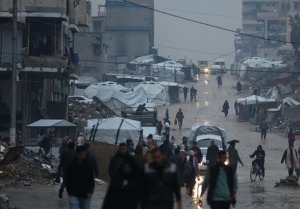 هشدار دولت غزه درباره خطر جانی صدها هزار آواره در میان طوفان و سرما