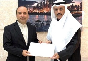 تقدیم پیام عراقچی به همتای کویتی توسط سفیر ایران