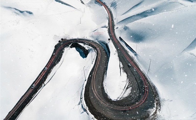 بارش برف و باران در جاده‌های ۲۳ استان