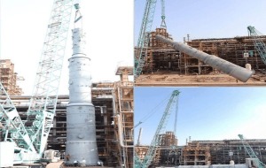 نصب موفق تجهیز فوق‌سنگین ۱۵۹ تنی در پالایشگاه مهر خلیج فارس