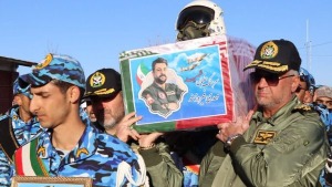 برگزاری مراسم تشییع پیکر شهید فیروزمند در پایگاه سوم شکاری