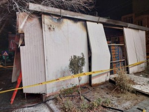 انفجار سیلندر گاز و حریق یک میوه فروشی در خیابان پیروزی