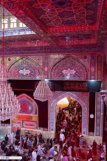 عزاداری در صحن و سرای حضرت حسین(ع)