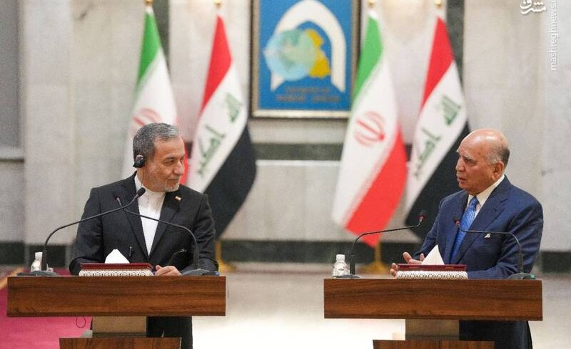 نشست مطبوعاتی وزرای خارجه ایران و عراق